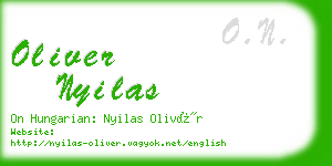 oliver nyilas business card